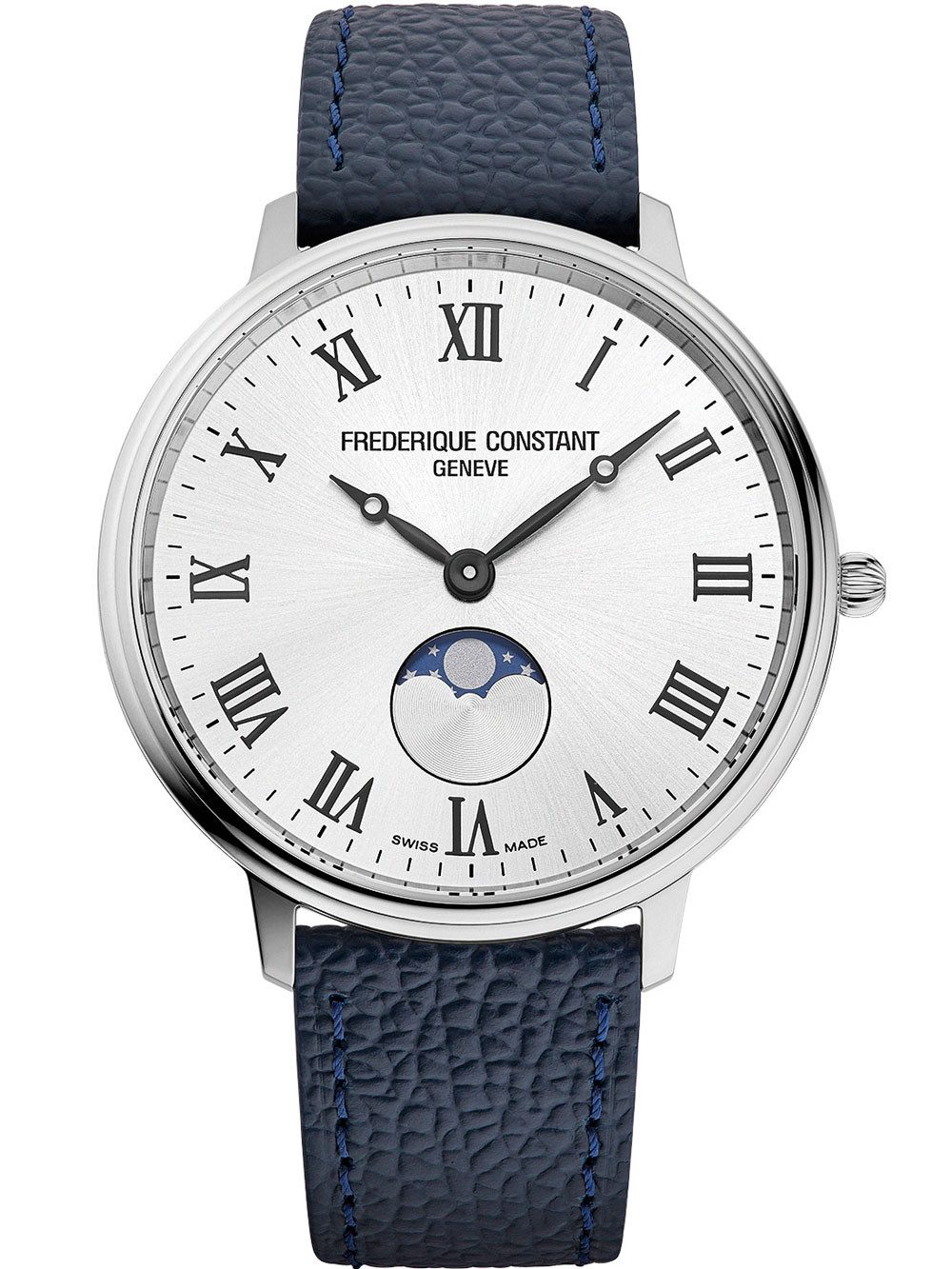 Frederique Constant Quarzuhr Frederique Constant FC-206RS3S6 Herrenuhr Classic Moonphase 38mm 5ATM Frederique Constant FC-206RS3S6 Herrenuhr Classic Moonphase 38mm 5ATM