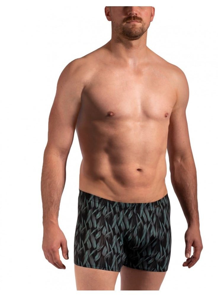 Olaf Benz Boxershorts Unterwäsche RED2262 (elastisch und bequem) schwarz/grün Herren