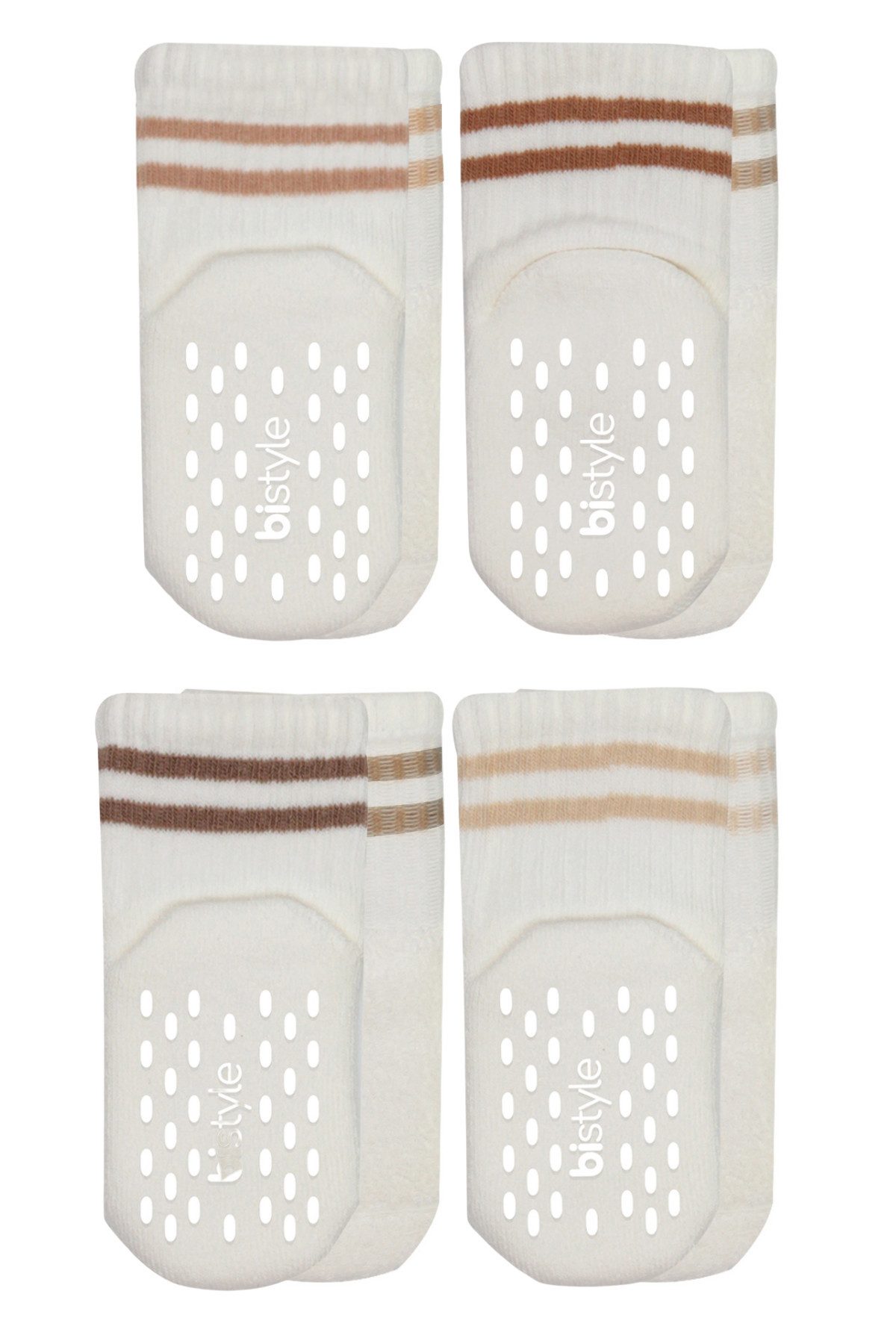 bistyle ABS-Socken Baby Tennissocken 4er Pack, Frottee Socken, Anti-Rutsch (Set, 4er Pack)