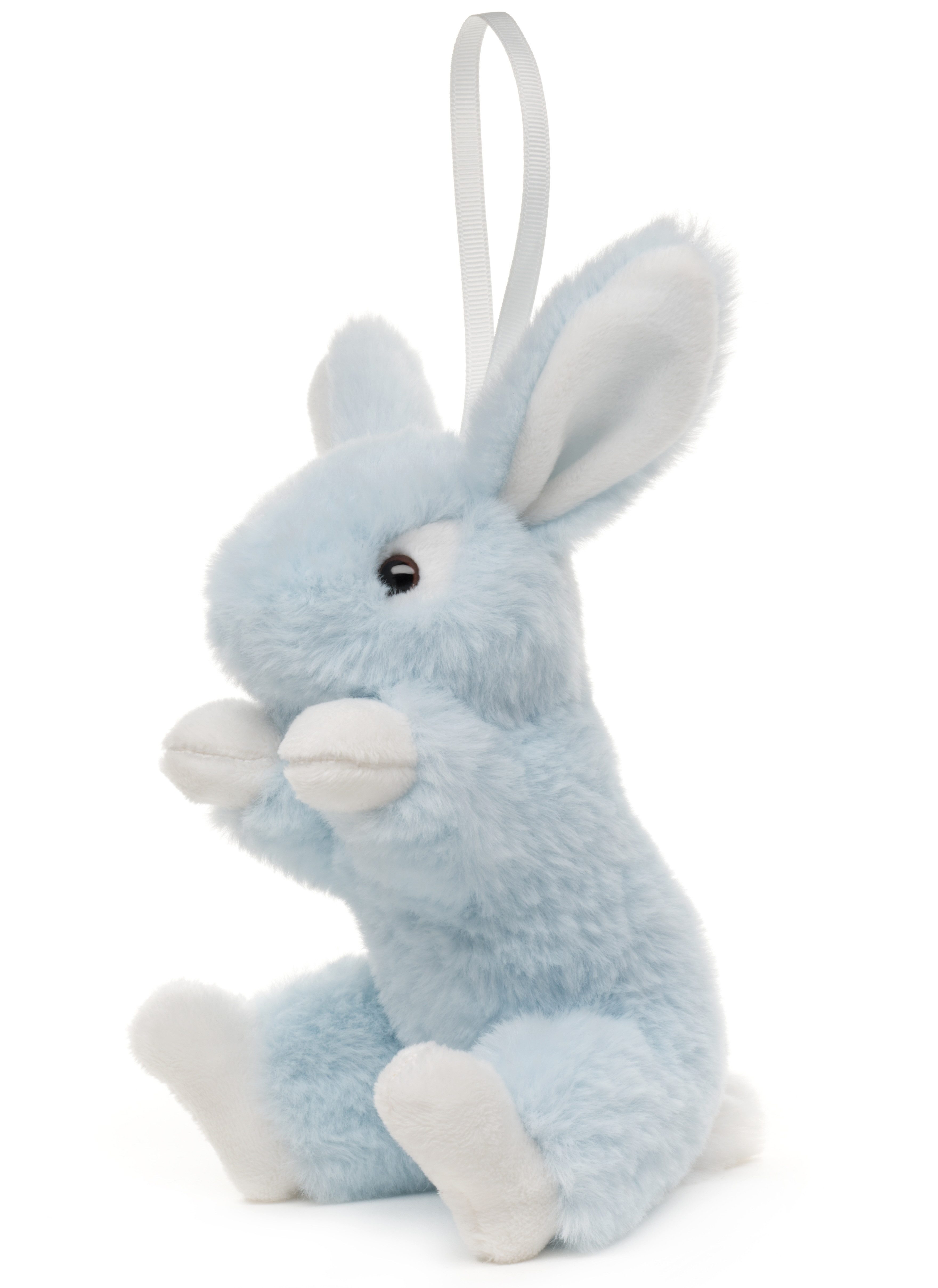 Uni-Toys Kuscheltier Hase mit Schlappohren - Mit Anhänger / Schlaufe - 15 cm - Plüschtier, zu 100 % recyceltes Füllmaterial
