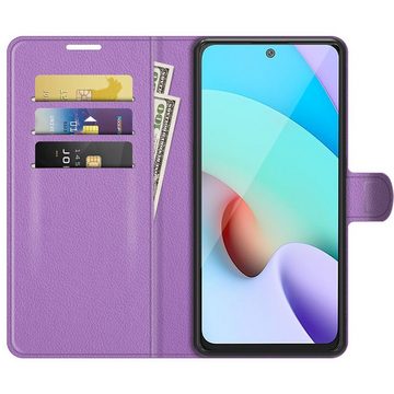 König Design Handyhülle Xiaomi Redmi 10, Schutzhülle Schutztasche Case Cover Etuis Wallet Klapptasche Bookstyle