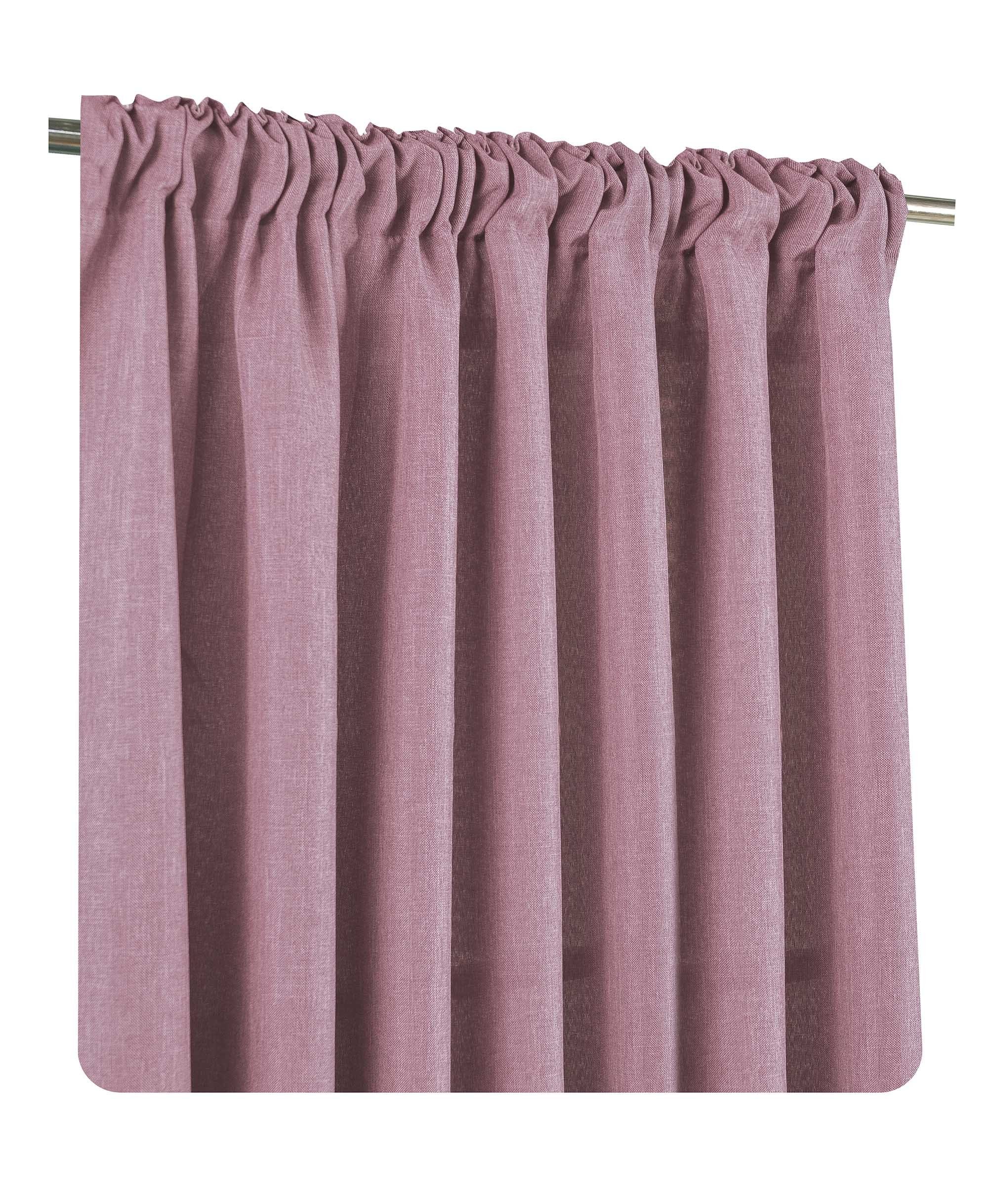Haus und Deko Kuscheltier Vorhang 2er Set Kräuselband 140x245 cm blickdicht Struktur Leinenoptik (2-St)