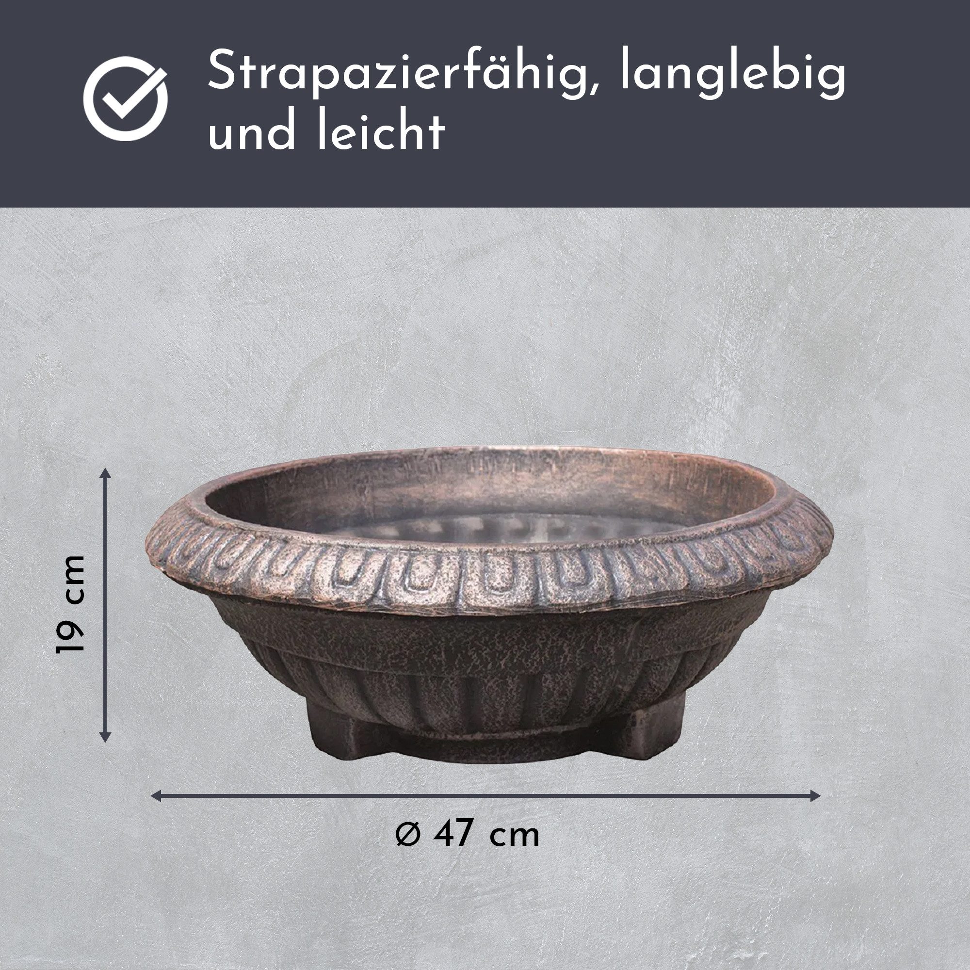 NATIV Pflanzschale Pflanzschale BALLET rund, Pflanztopf günstig online kaufen