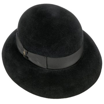 Borsalino Filzhut (1-St) Damenhut mit Ripsband, Made in Italy