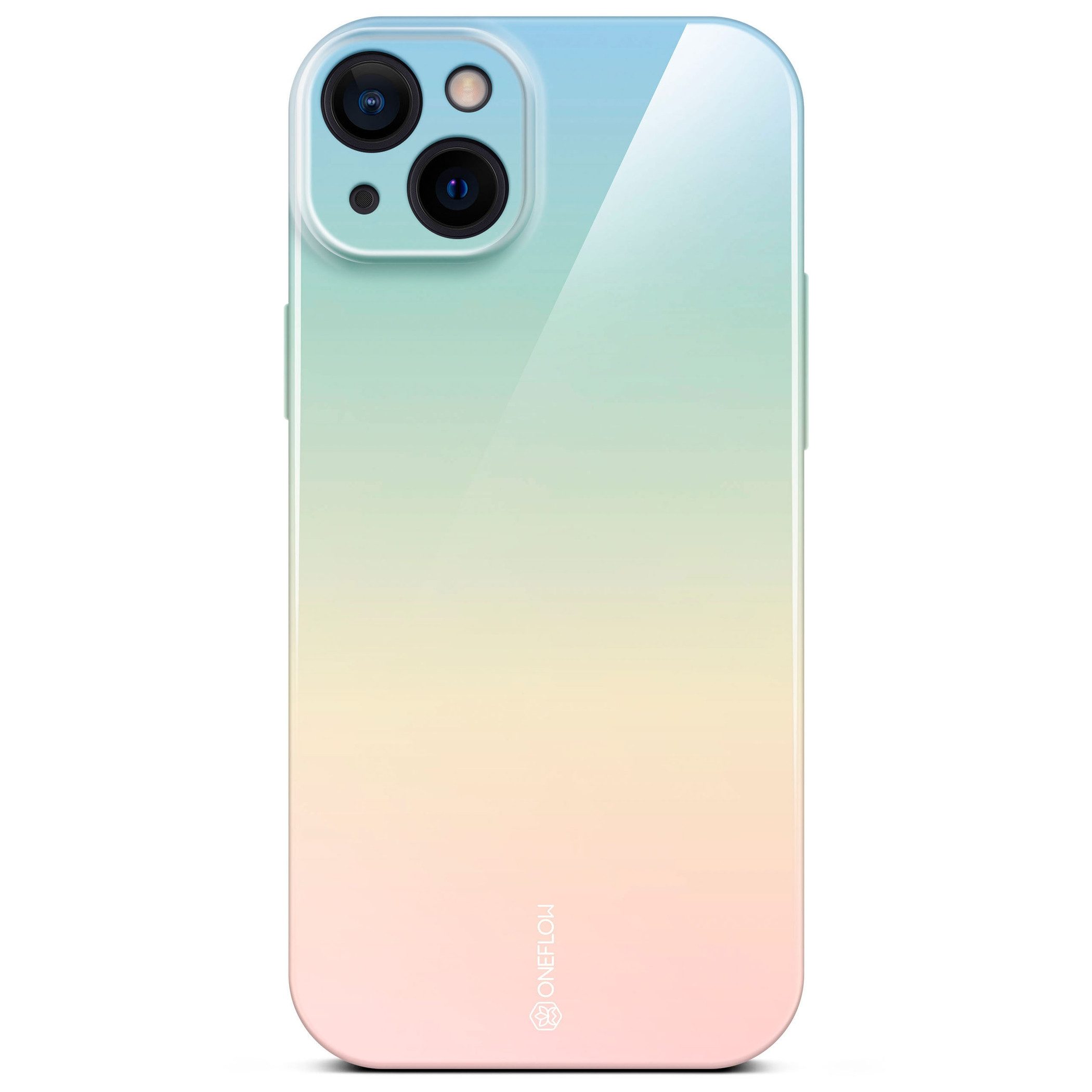 ONEFLOW Handyhülle für iPhone 14 Splash Cover Bunt Regenbogen 6,1 Zoll, Hülle mit Design Muster Designer Case Kameraschutz Handy Schutzhülle