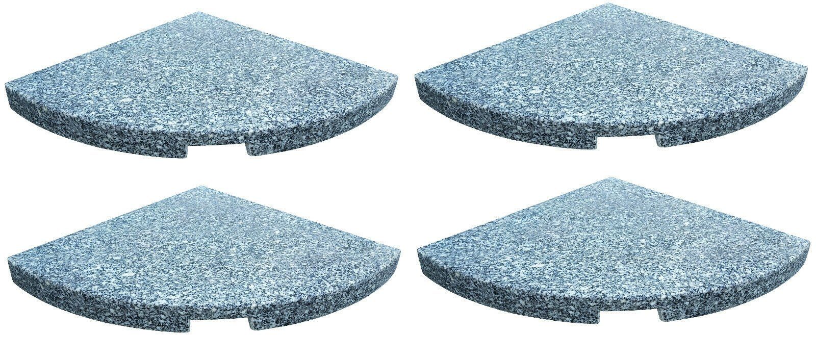 Gardissimo Schirmständer-Platte Granit Beschwerer Platten New Stout 4 x 21 kg Sonnenschirm Ampelschirm, Ampelschirme, Sonnenschirme, Kreußfußständer, (Spar-Set, 4-tlg., 4 Platten), 4 Stück / wetterfest / langlebig