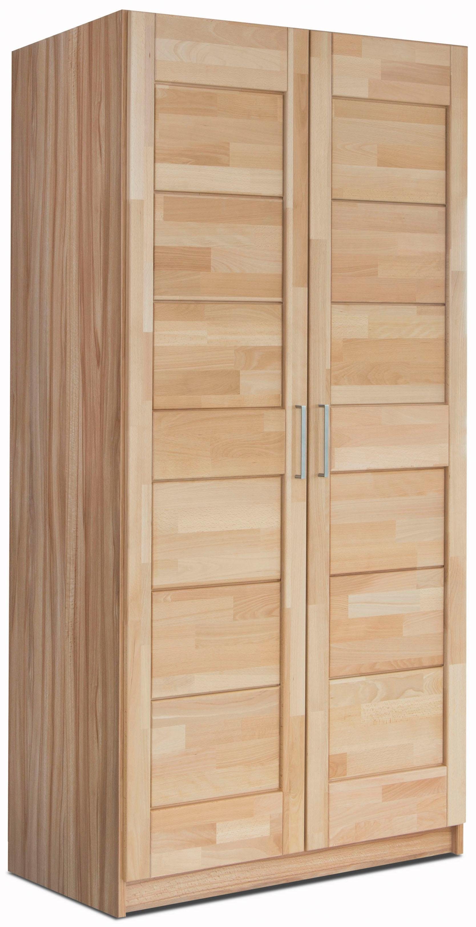 OTTO home Drehtürenschrank Triest teilmassiv, FSC®-zertifizierte Buche