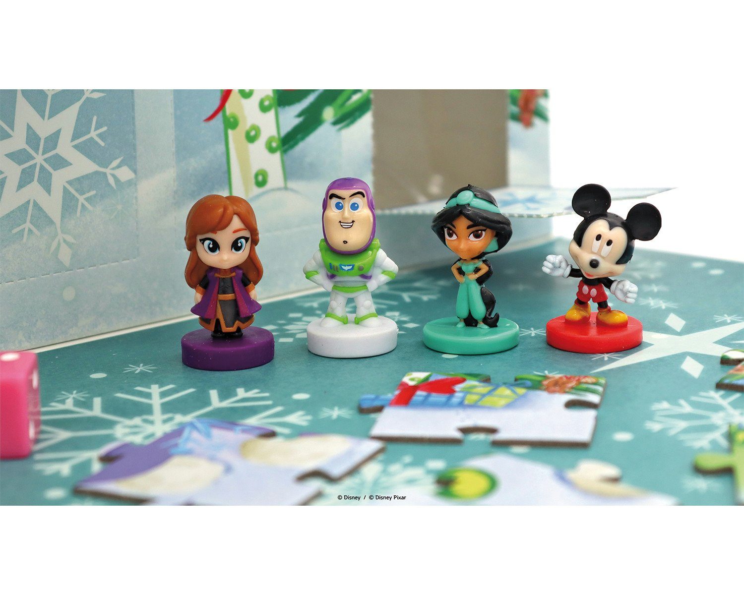 ASS Altenburger Adventskalender Disney - Game & Puzzle (24-tlg), mit Spielen und Figuren