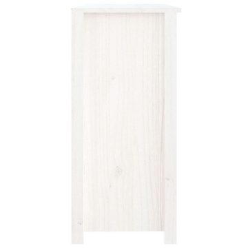 vidaXL Sideboard Sideboard Weiß 100x35x74 cm Massivholz Kiefer (1 St)