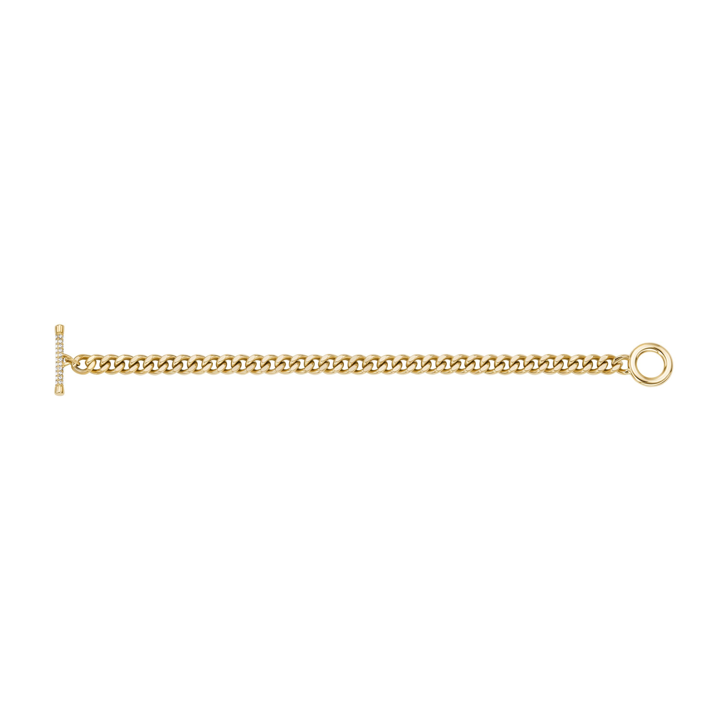 Fossil Armband Schmuck Geschenk Edelstahl CARLIE T-BAR, mit Glasstein günstig online kaufen