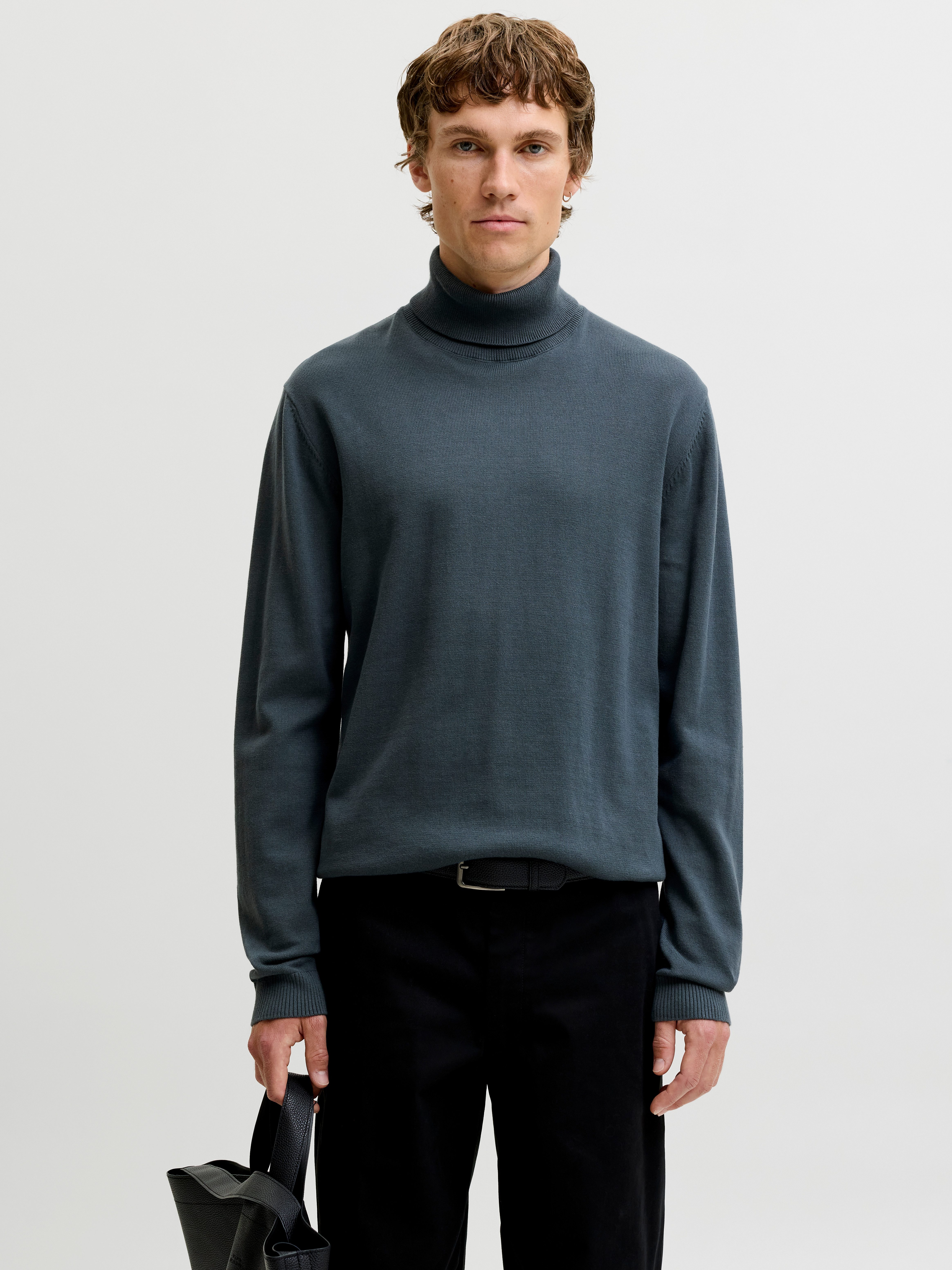 Jack & Jones Rollkragenpullover JJEBASIC mit hohem Tragekomfort Baumwolle, regular fit