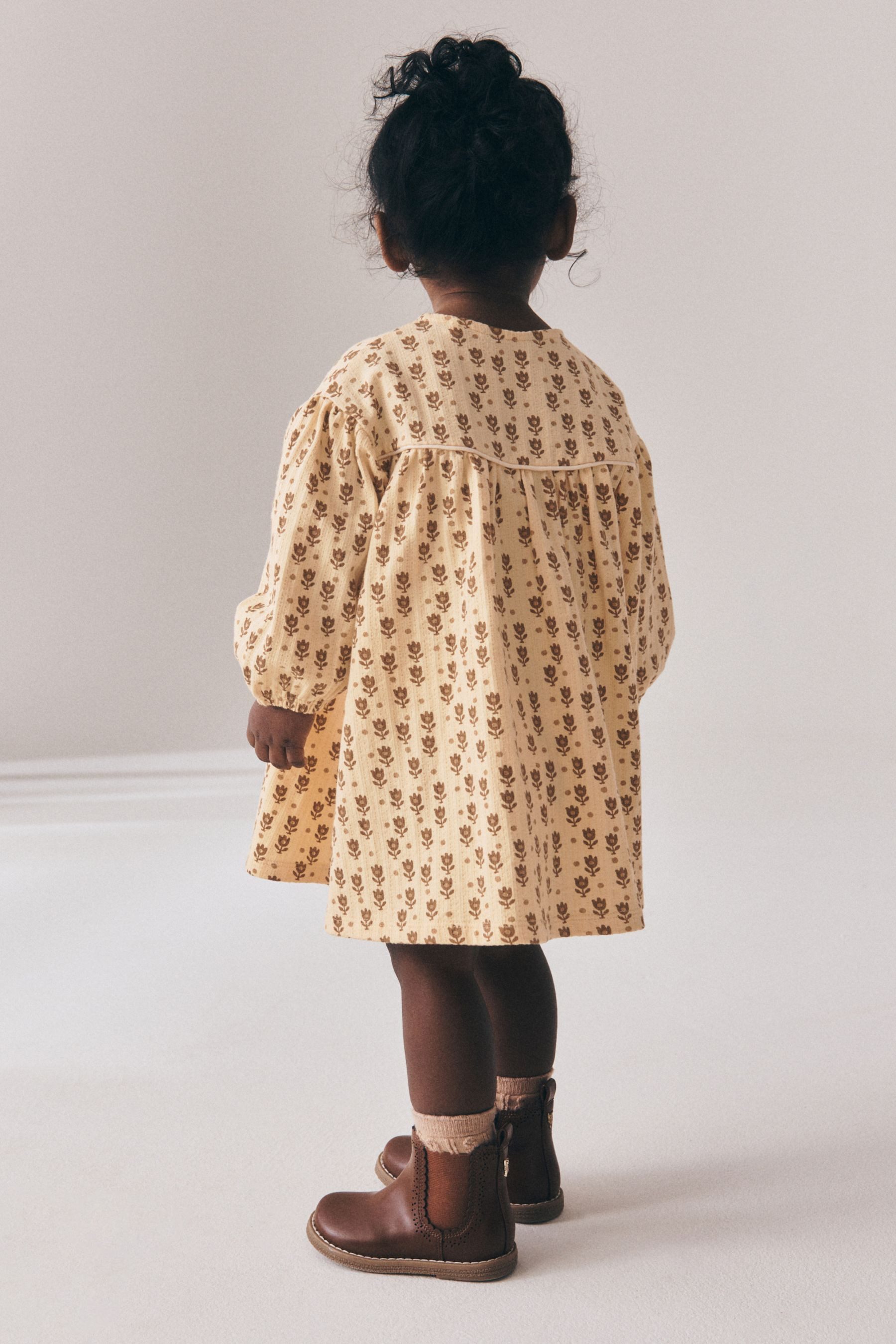 Next Jerseykleid Kleid mit langen Puffärmeln (1-tlg)