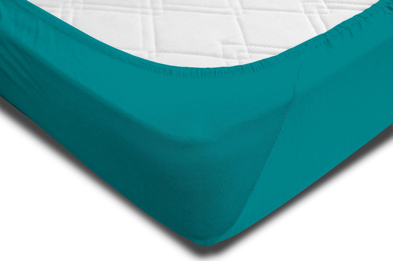 One Home Spannbettlaken Heavy jersey, Gummizug: rundum, für Topper, erhöhtes Flächengewicht