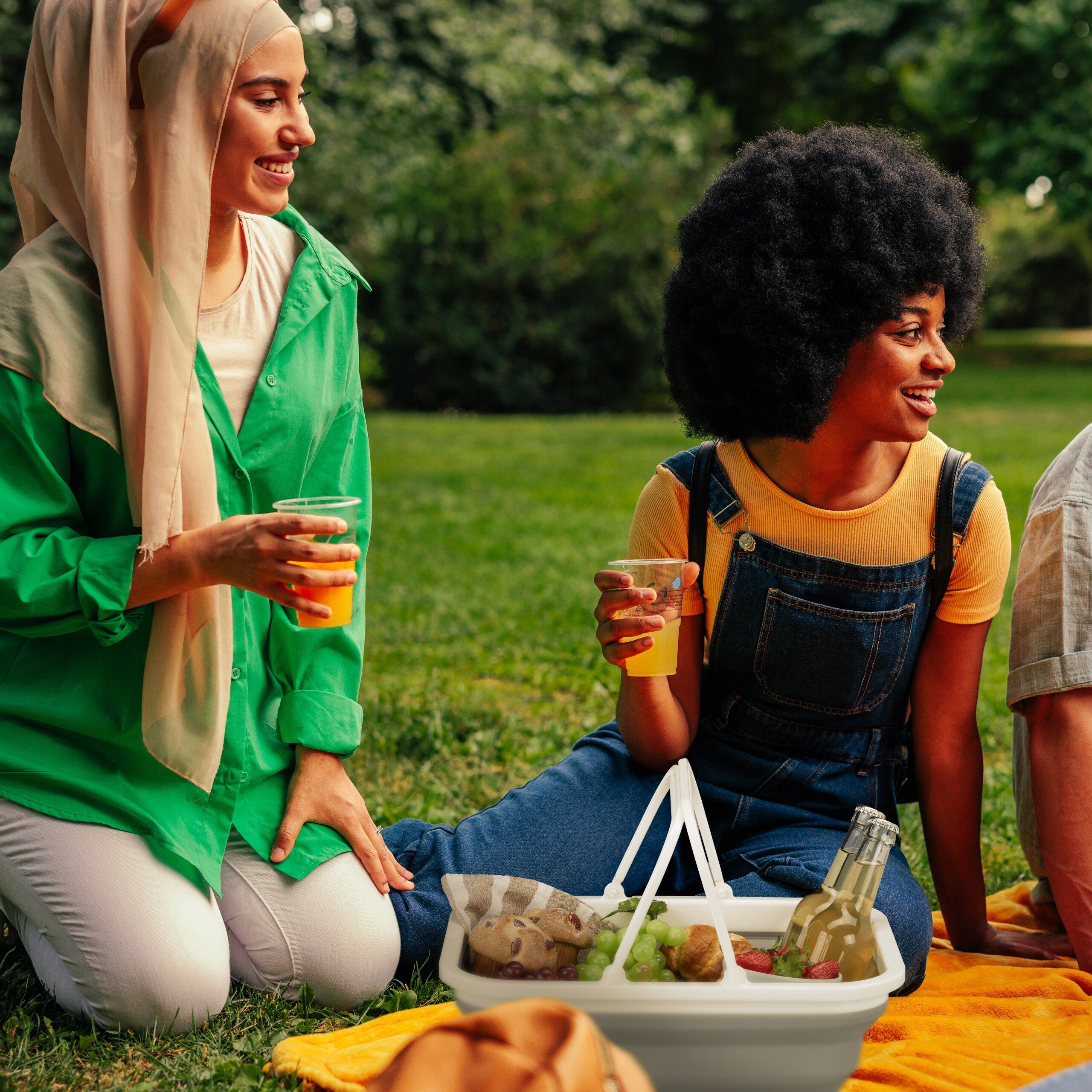 relaxdays Faltkorb mit Henkel