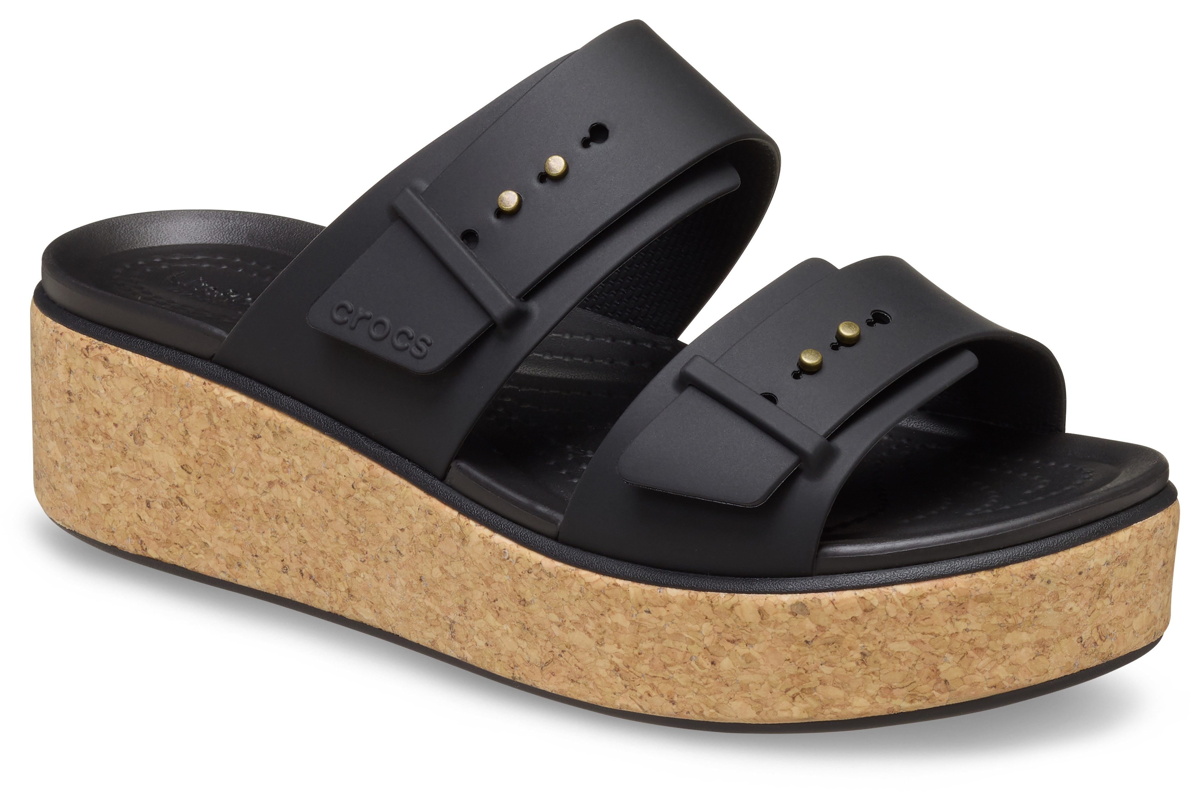 Crocs Brooklyn Cork Buckle Keilpantolette, Keilsandale, günstig online kaufen