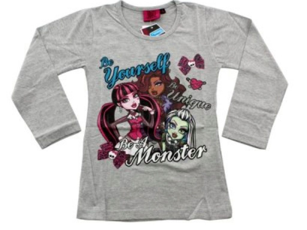 Monster High Langarmshirt "Be Yourself, Be Unique, Be Monster"