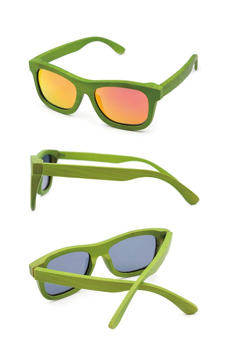 urbandreamz Sonnenbrille Bambus Holz Sonnenbrille Herren Damen polarisiert verspiegelt