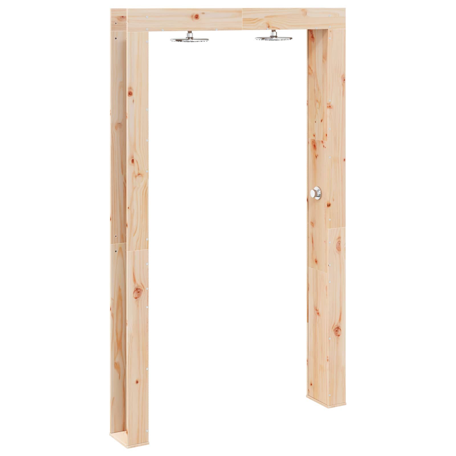 vidaXL Gartendusche 137 x 23 x 226 cm Gartendusche Outdoor-Dusche Natur 137x23x226 cm Mass