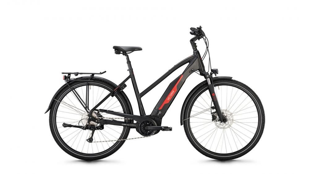 Victoria E-Bike VICTORIA Elektro-Trekkingrad "TRESALO 2" (1), Trapez, 28", deep black