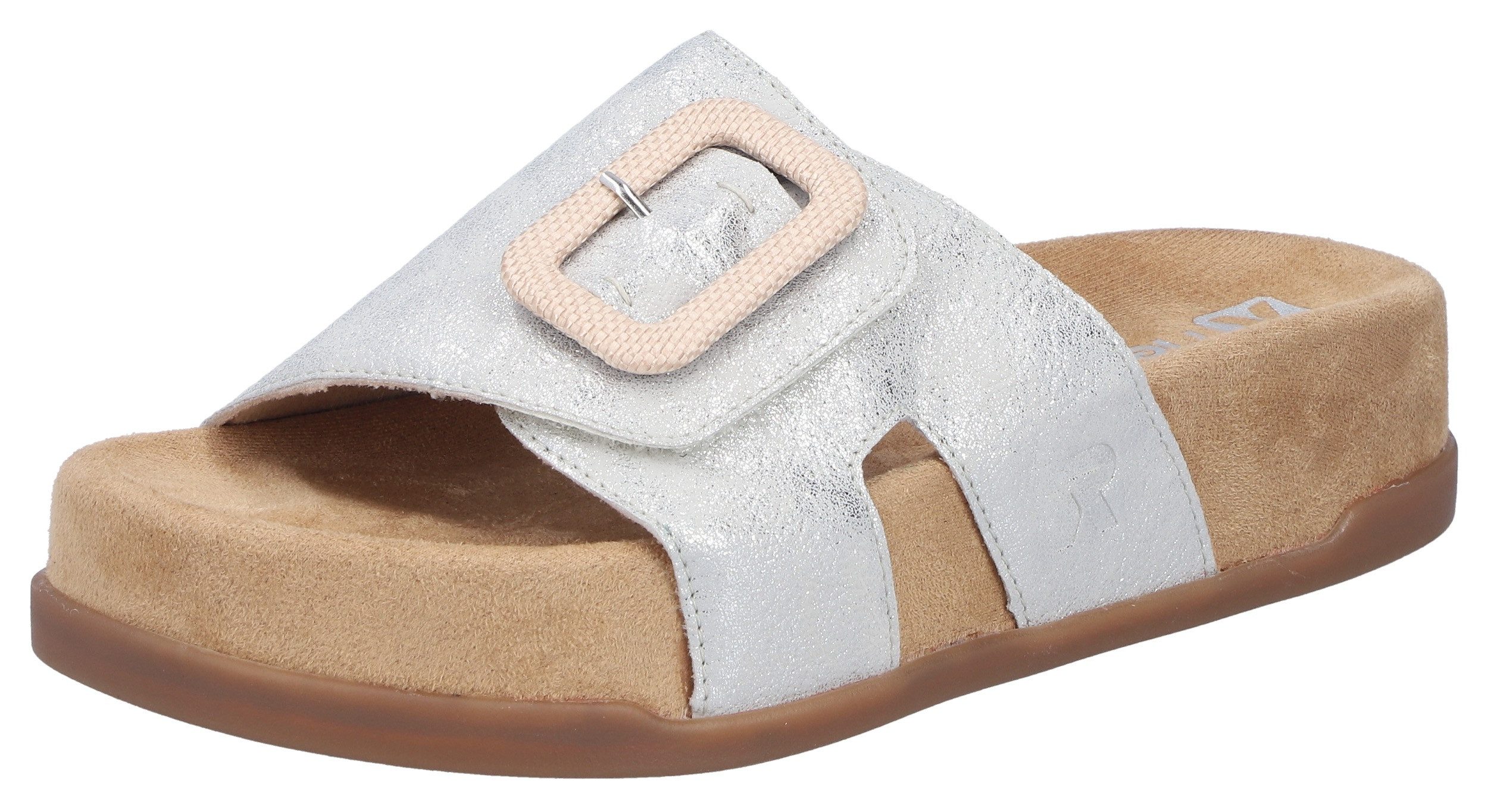 Rieker Pantolette Sommerschuh, Hausschuh, Strandschuh mit Klettriemchen günstig online kaufen