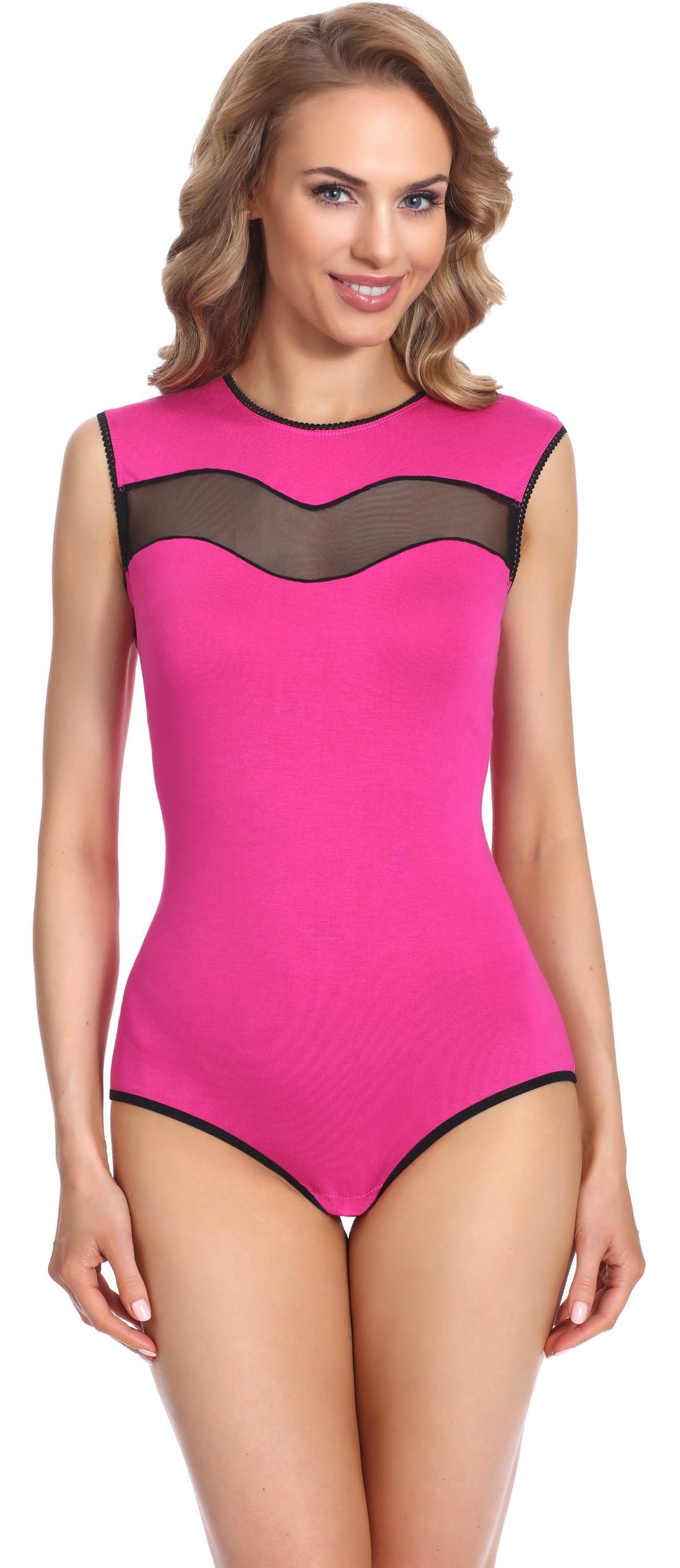 Merry Style Body Damen Body ohne Arm BD110