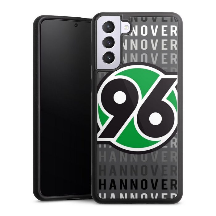 DeinDesign Handyhülle Hannover 96 H96 Offizielles Lizenzprodukt Hannover 96 - H96 Samsung Galaxy S21 Plus 5G Gallery Case Glas Hülle