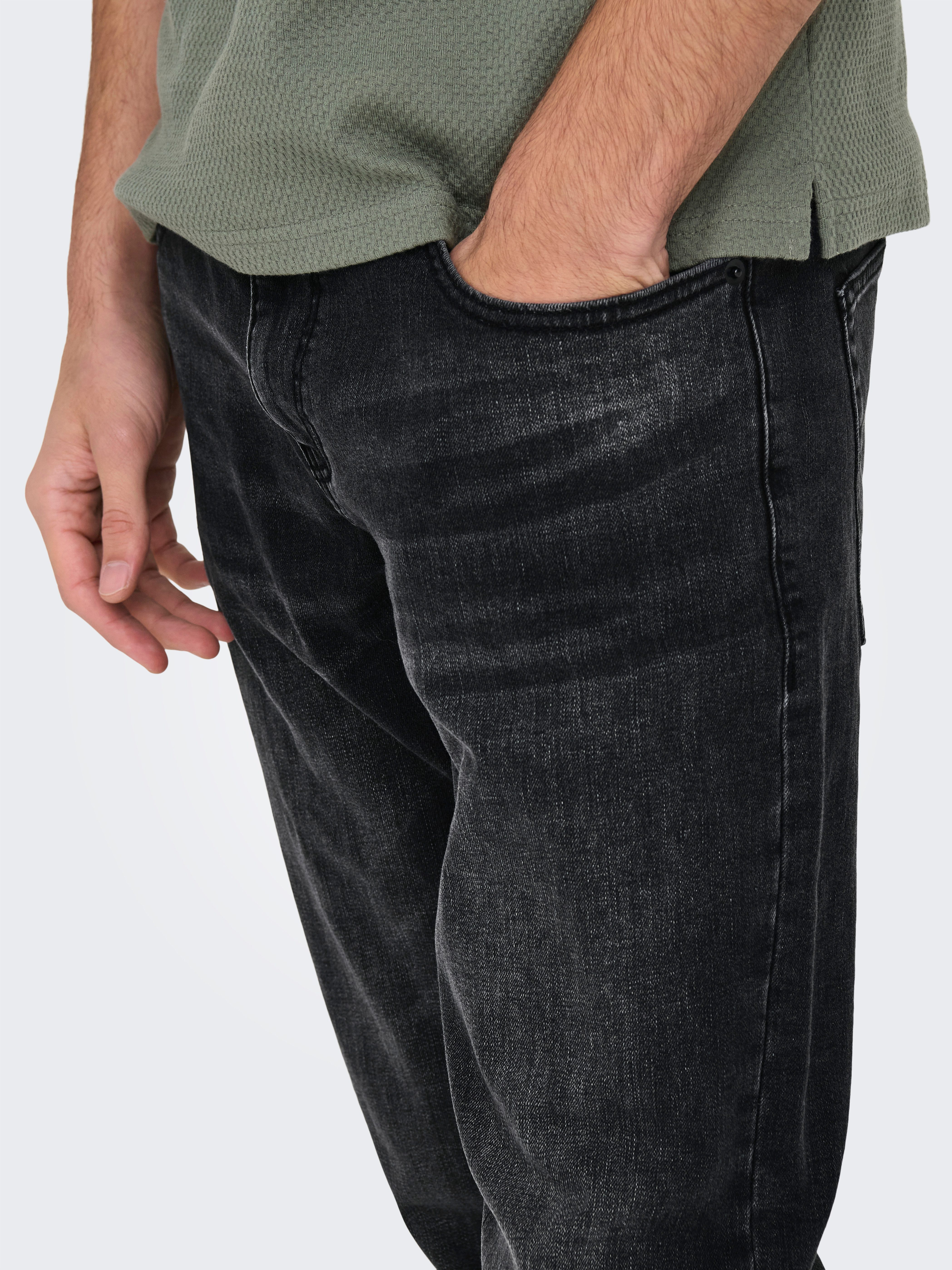 ONLY & SONS Regular-fit-Jeans ONSWEFT REG. WB 4101 PIM DNM NOOS Baumwollmischung, regular fit – Bild 3 von 5