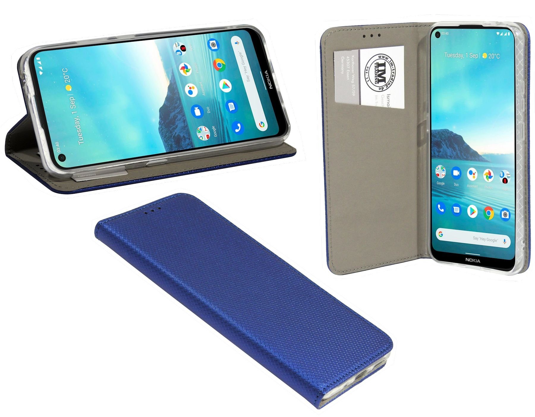 cofi1453 Handyhülle Buch Tasche "Smart" kompatibel mit NOKIA 3.4 Handy Hülle