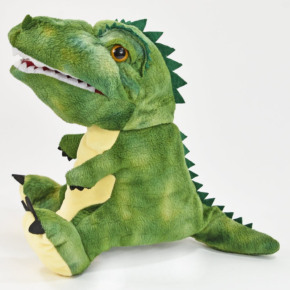 Dinosaurier Plüsch grün Handpuppe Dino Spielzeug Puppe cm T-Rex 30 Kögler