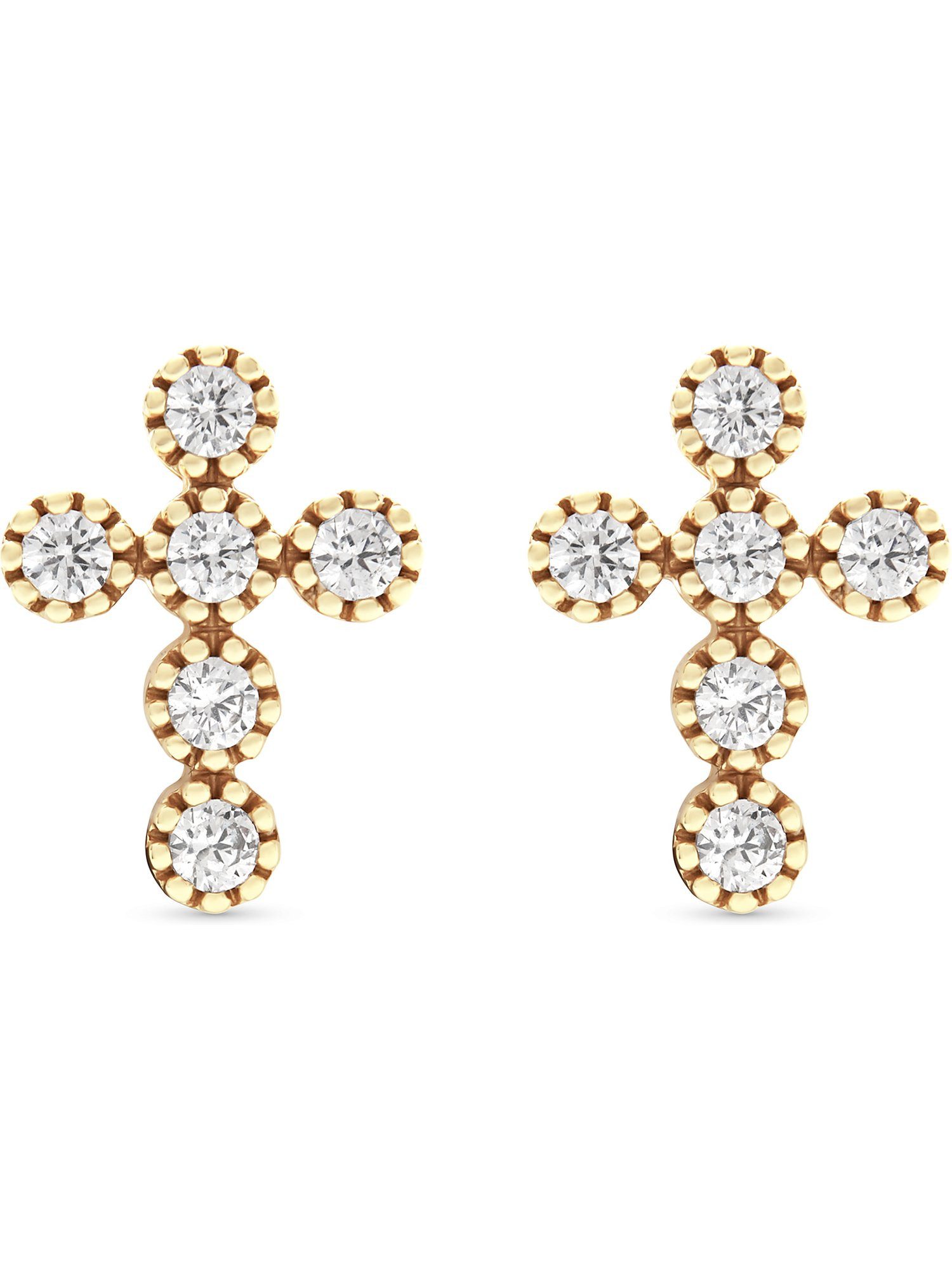 FAVS Paar Ohrhänger FAVS Damen-Ohrhänger 925er Silber 12 Zirkonia