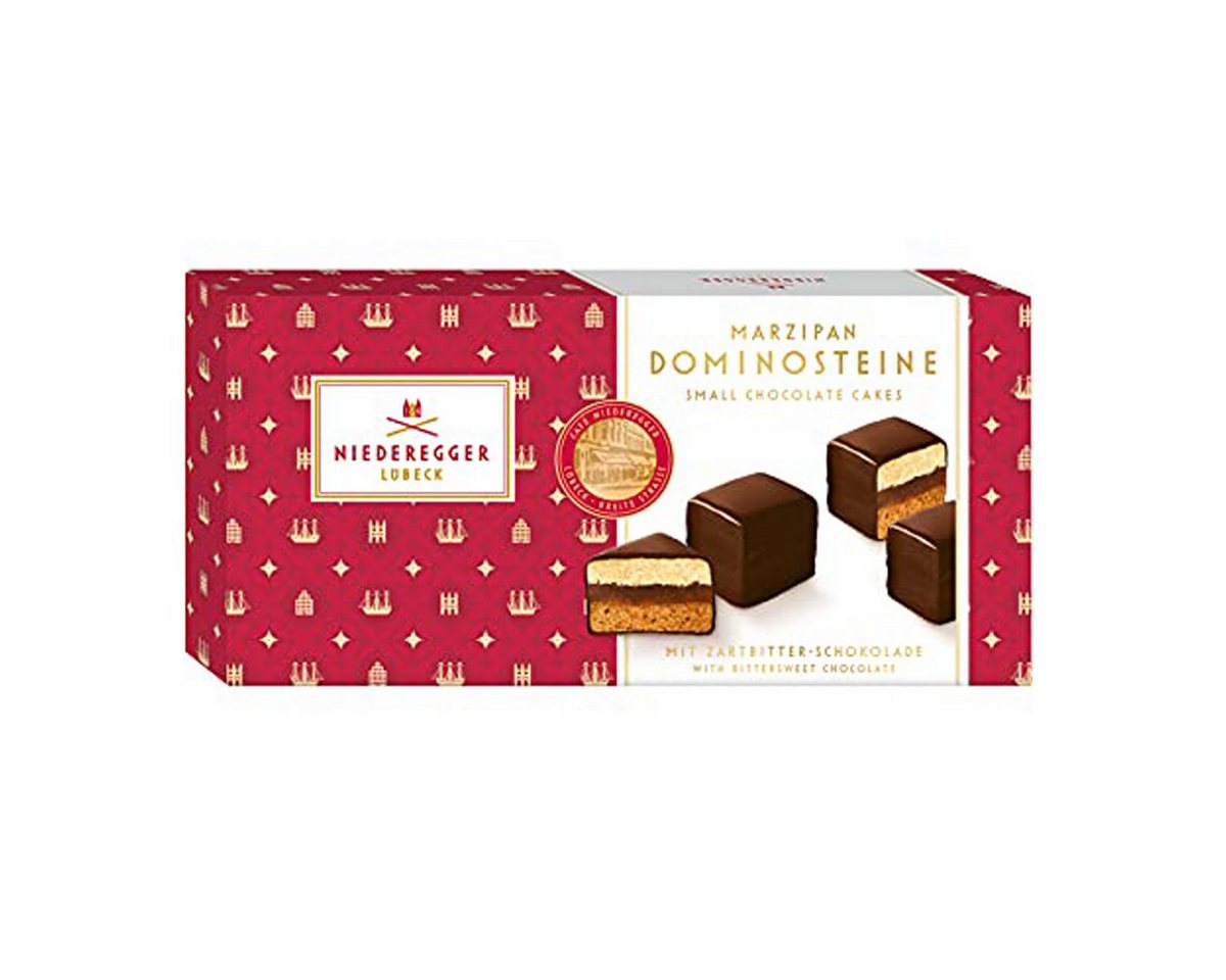 Niederegger Schokolade, Niederegger Marzipan Dominosteine mit Zartbitterschokolade 125g