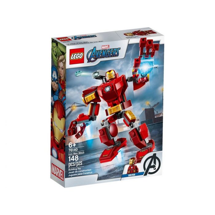 LEGO® Konstruktionsspielsteine LEGO Marvel Super Heroes - Iron Man Mech (Set 148 St)