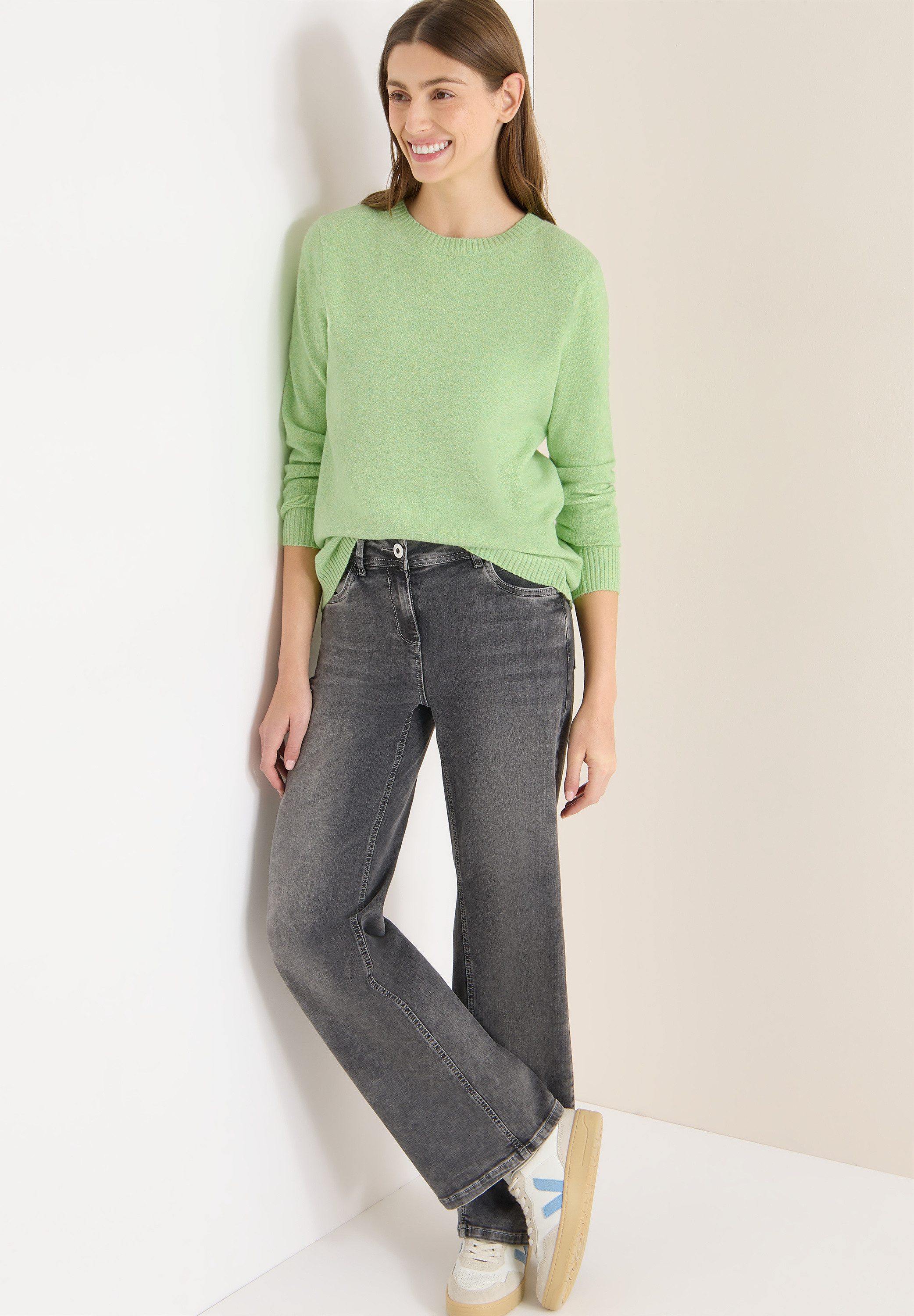CECIL Strickpullover mit U-Boot-Ausschnitt