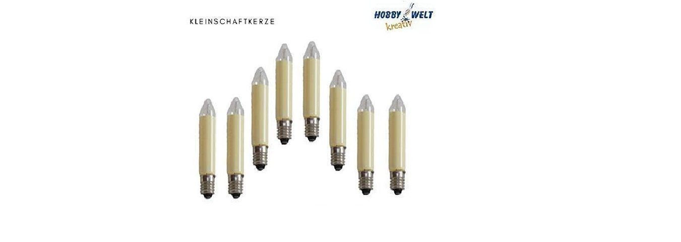 Baldauf Adventskerze 10 Stück Kleinschaftkerzen 23V, 3W, E10 (10er Set, 10- günstig online kaufen