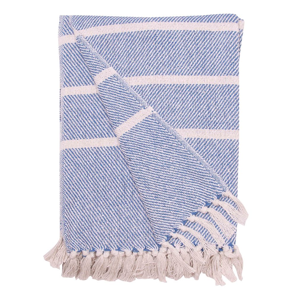 Wohndecke Decke Überwurf Streifen Design 100% günstig online kaufen