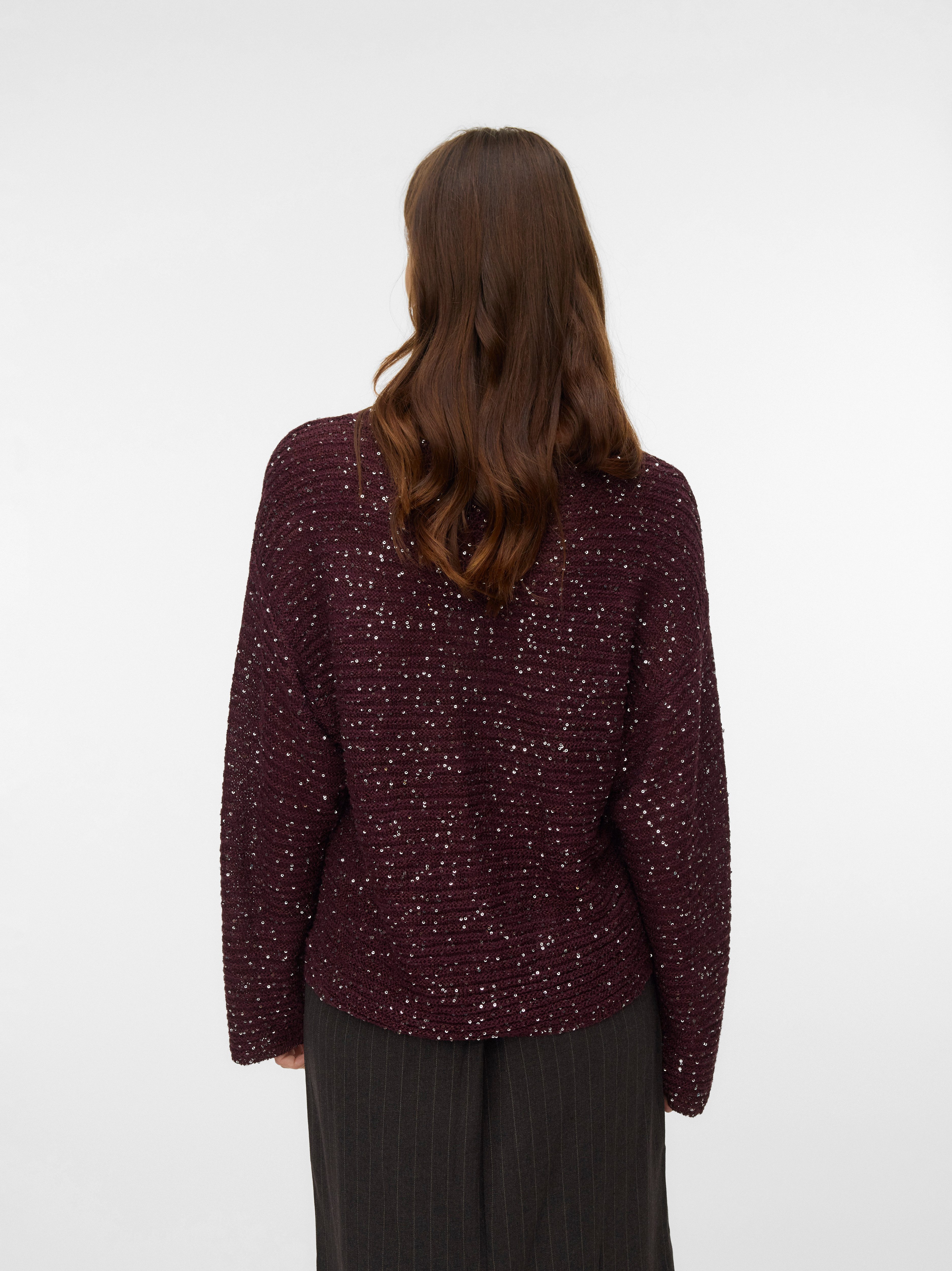 Vero Moda Strickpullover VMLEILANI STITCH LS BOATNECK PULLOVER