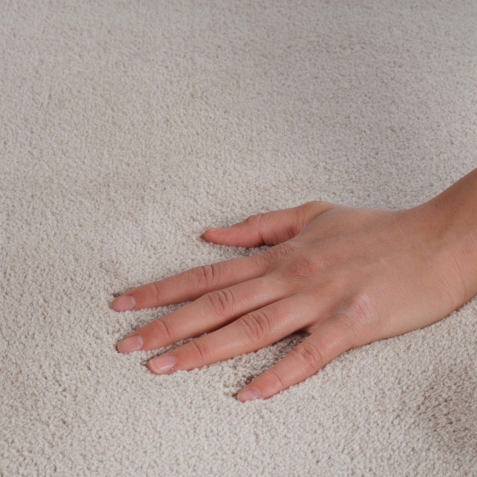 Jimri Teppich Fluffy flauschiger Teppich Läufer Hochwertige Kurzflor Teppich, Rund – Bild 4 von 5