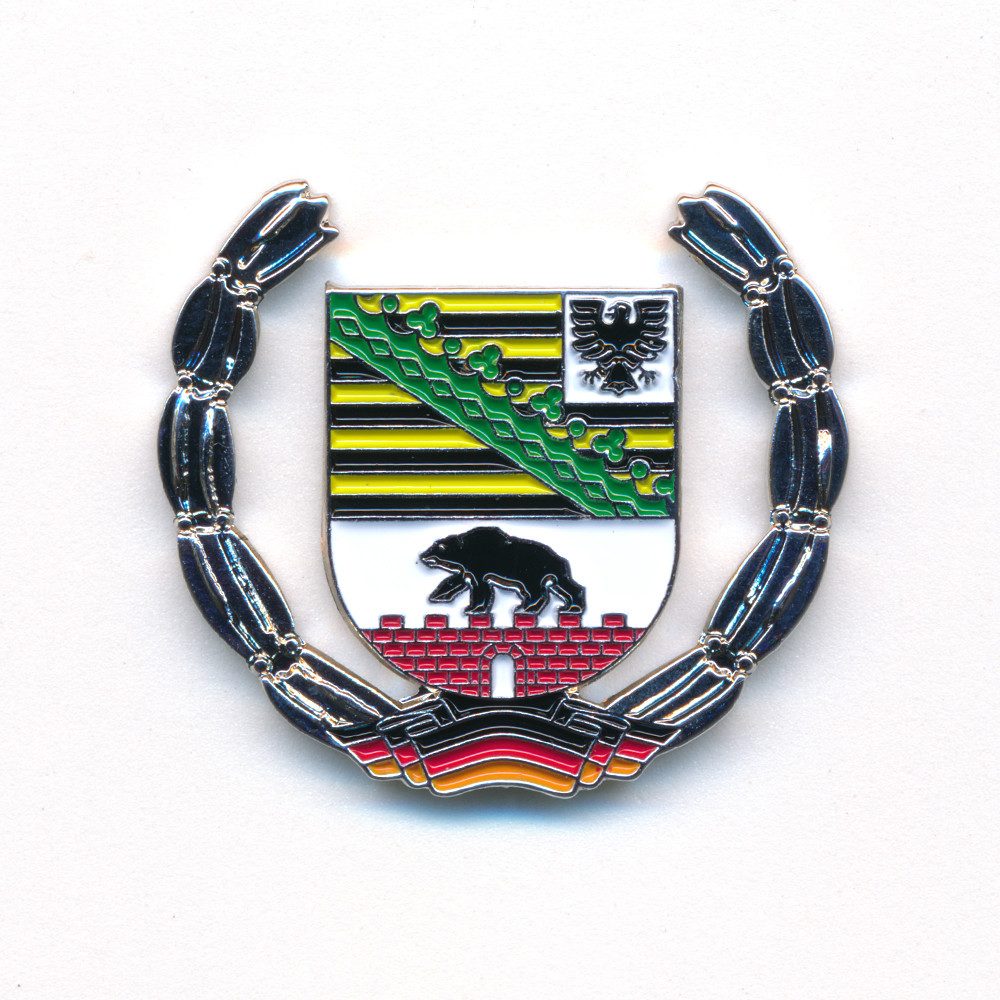 hegibaer Anstecknadel Sachsen-Anhalt Wappen Pin Anstecker 0927 (1-tlg), echt edel