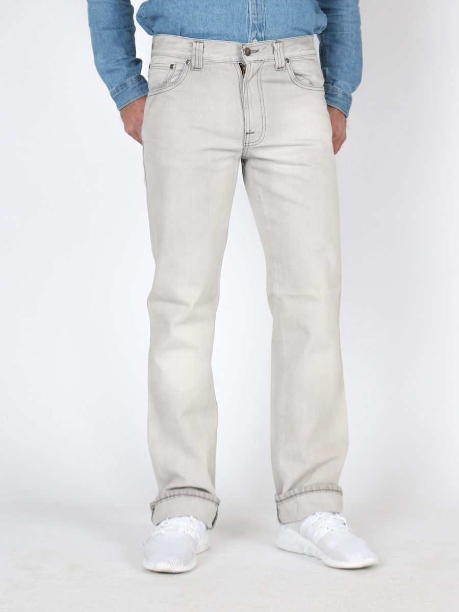 Nudie Grey Slim Sunbleach Jim Jeans Regular-fit-Jeans