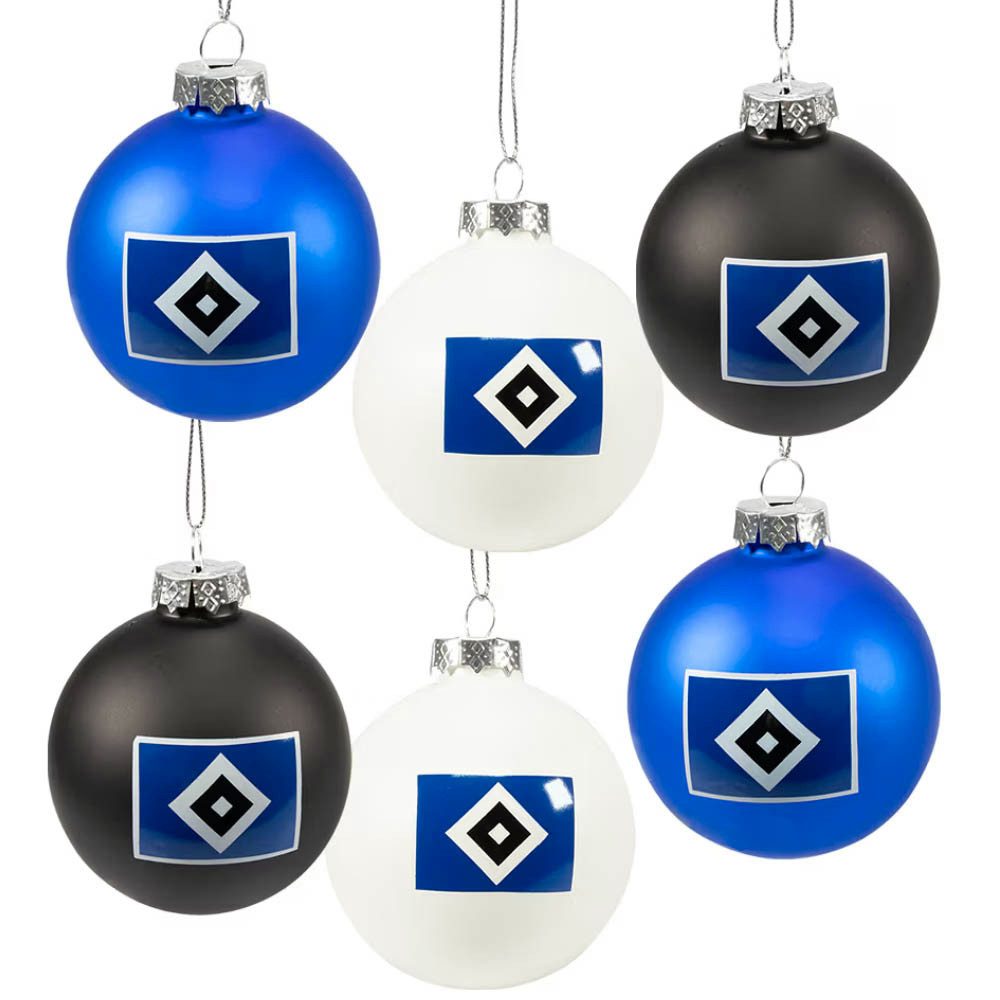 HSV Dekofigur HSV Christbaumkugeln 6er-Set