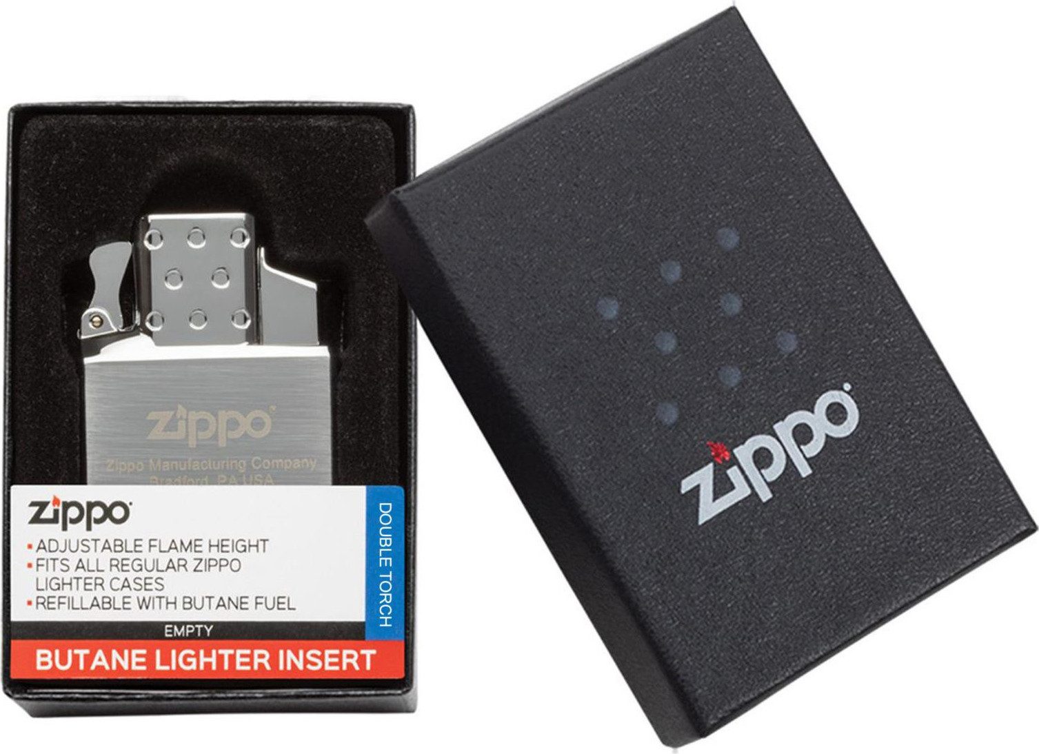 Zippo Feuerzeug Wechseleinsatz Gas Jet Einzel oder Doppel Flamme für Zippo