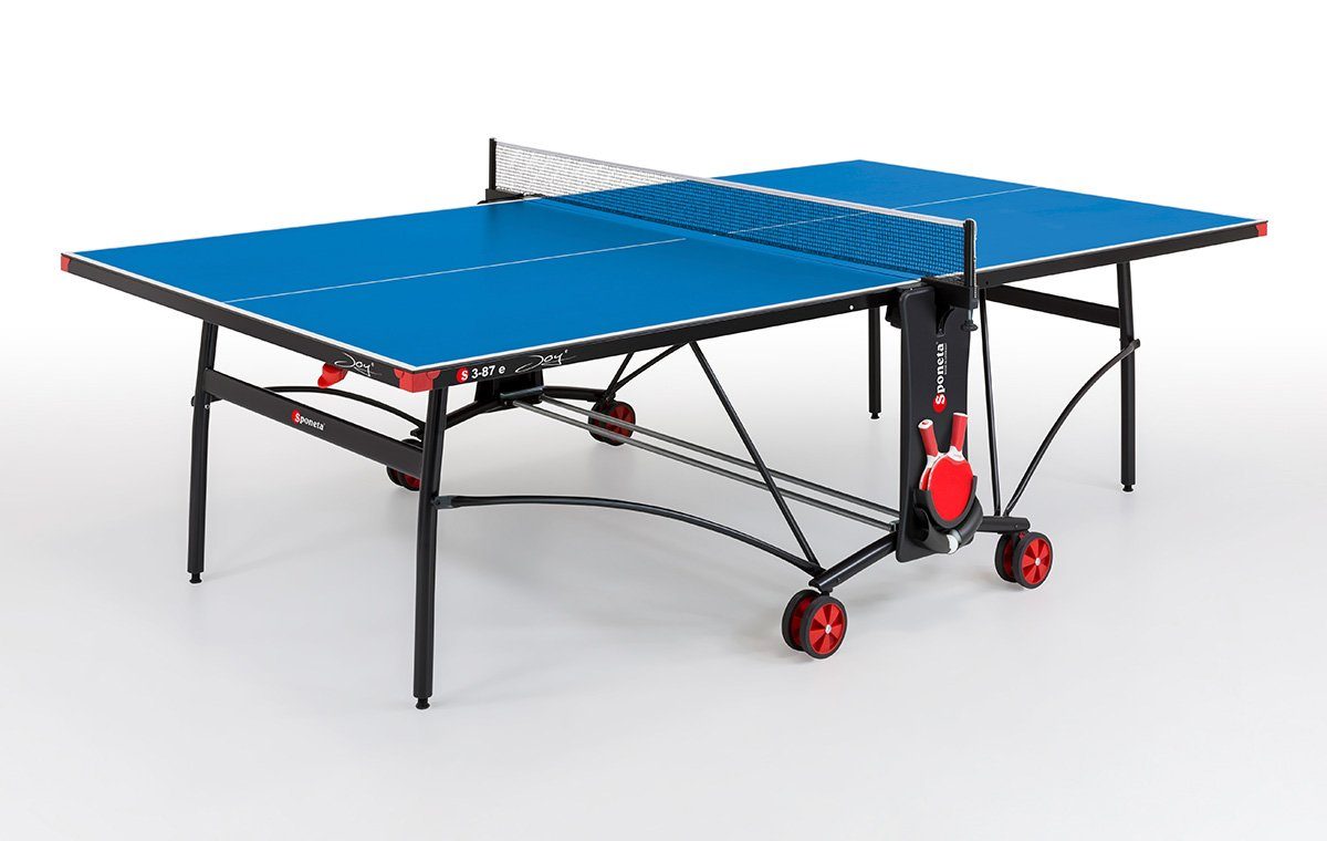 Sponeta Tischtennisplatte Outdoor "S 3-87 e" (S3 Line), (wetterfest), mit schwarzem Untergestell