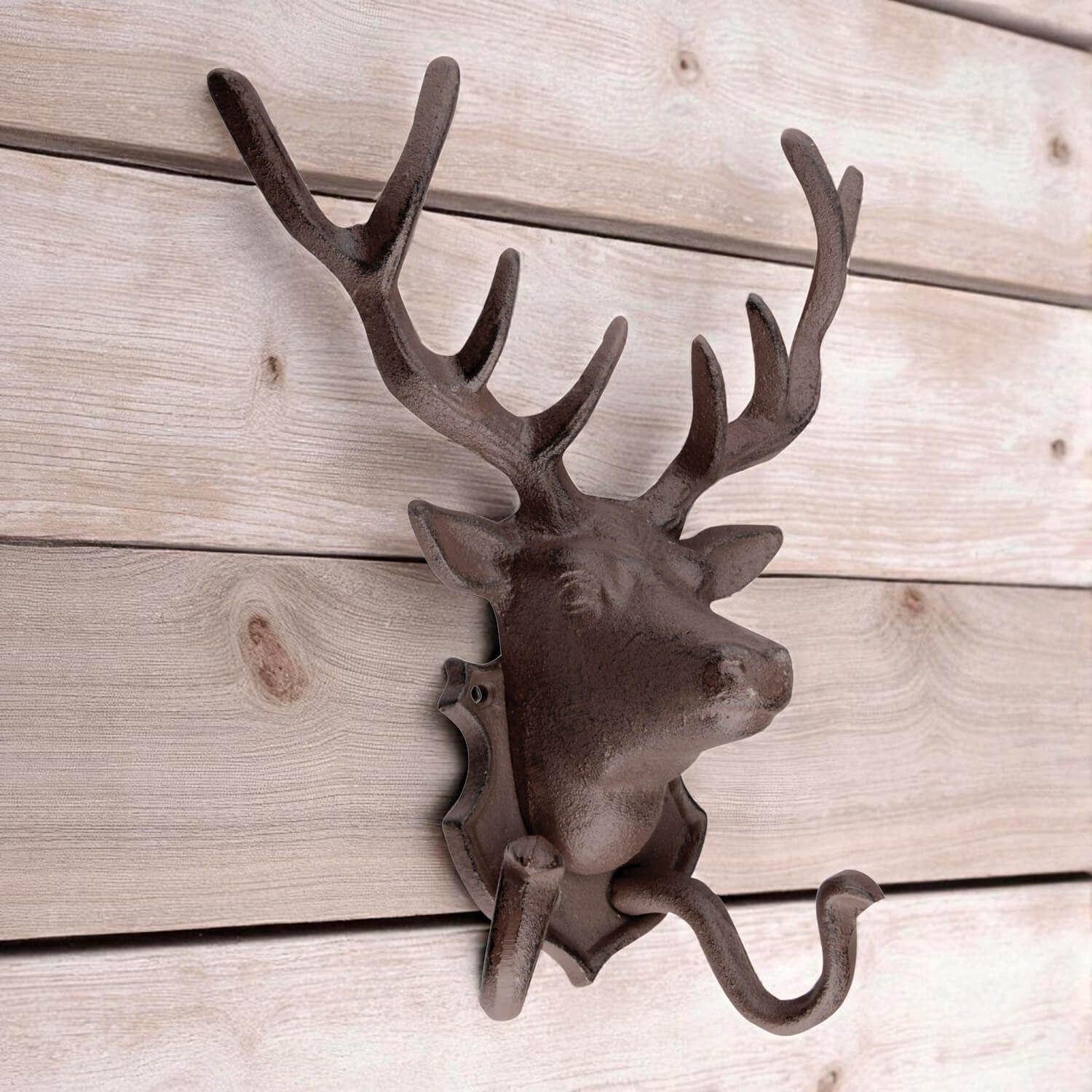 Dekowunder Garderobenhalter 2er Wandhaken Hirsch Gusseisen Vintage Haken Wa günstig online kaufen