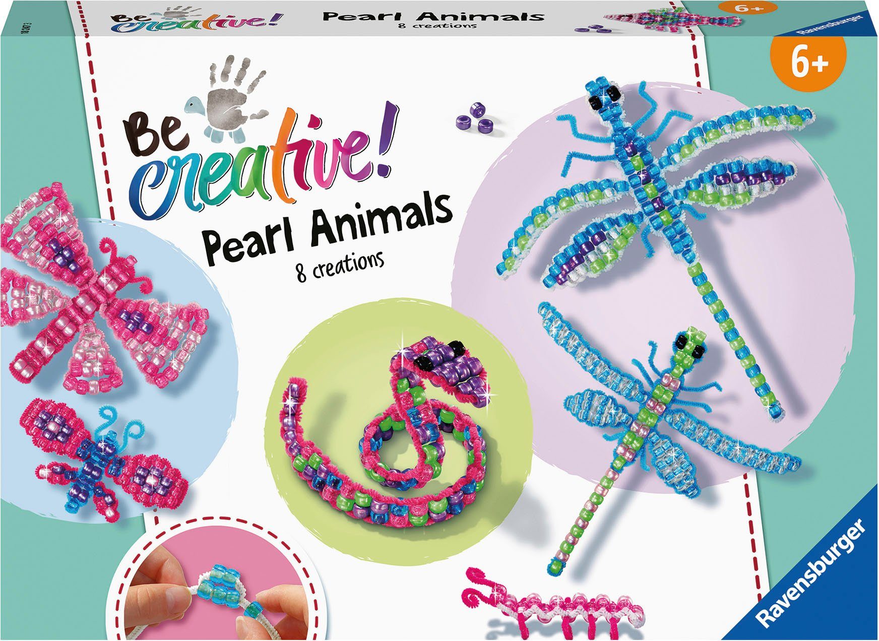 Ravensburger Kreativset Pearl Animals, Made in Europe