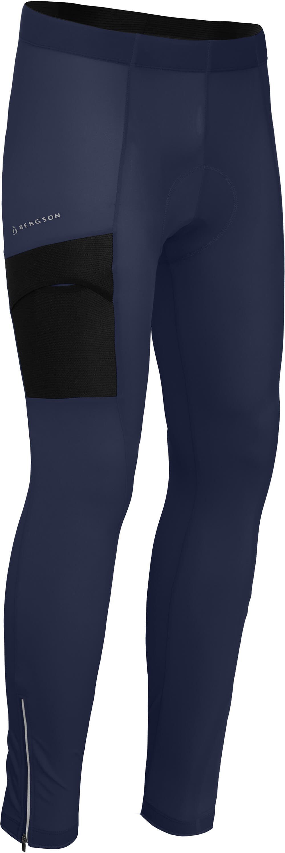 Bergson Fahrradhose KEMI COMFORT (mit Sitzpolster) Herren Fahrradhose, bielastisch, tight, Normalgrößen, peacoat blau