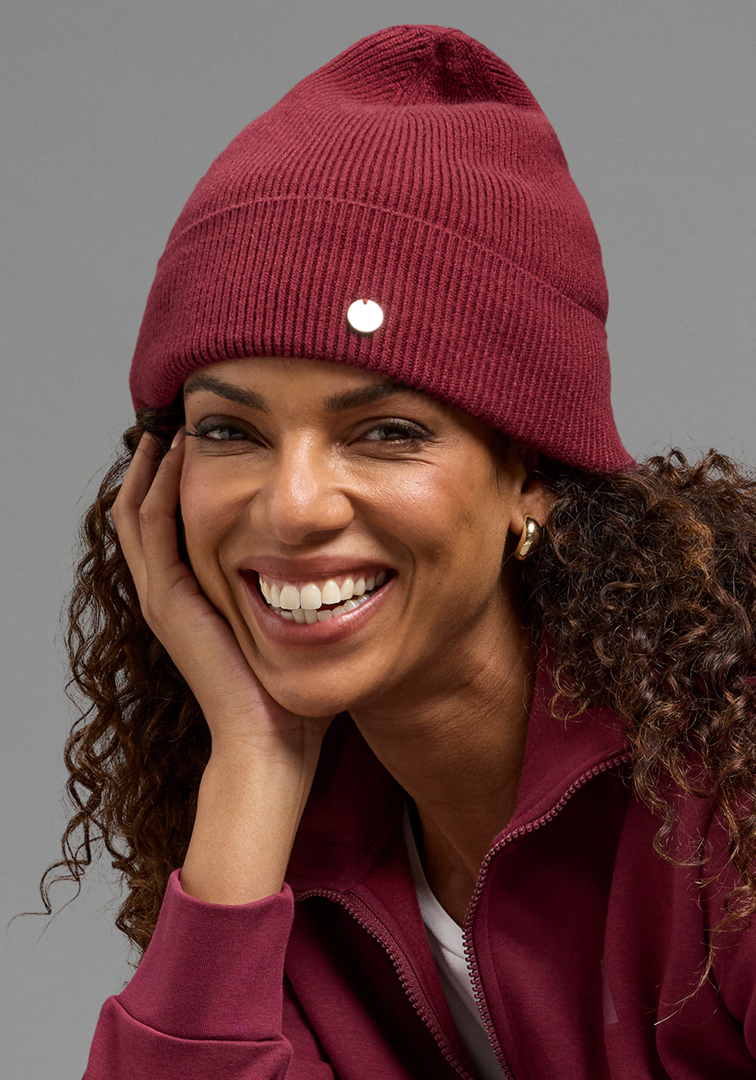 Laura Scott Strickmütze in Rippenstrick mit modischem Umschlag - NEW. € 15,99, (€ 15,99 pro 1 Stk).