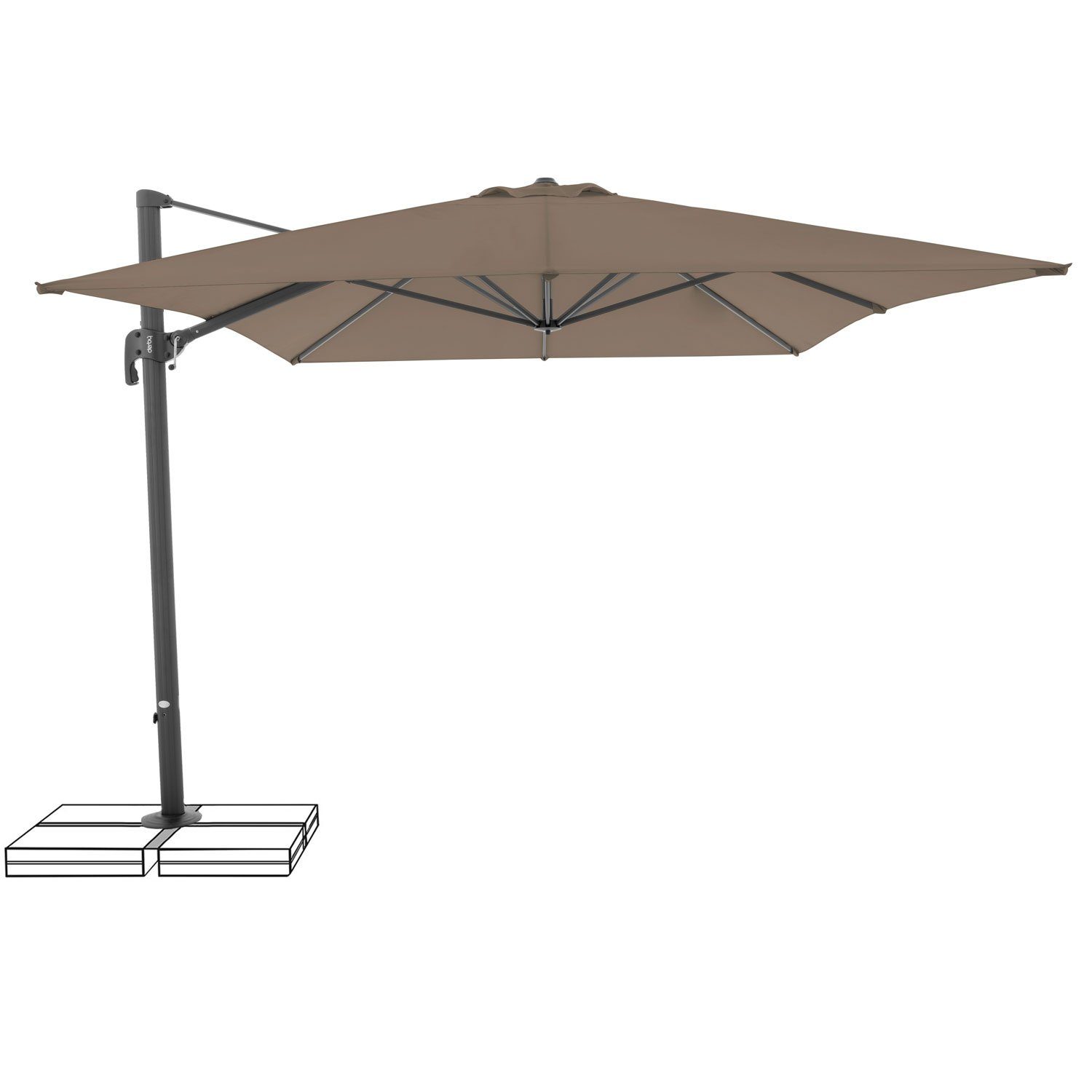doppler® Ampelschirm derby Ampelschirm 400x300 cm günstig online kaufen