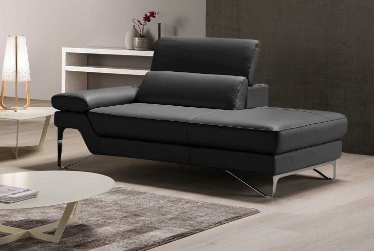 Egoitaliano Ottomane Princess, elegantes Designsofa mit erstklassigem Sitzkomfort, inkl. verstellbarem Kopfteil und edle Designmetallfüße