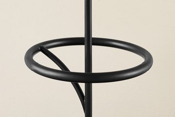 riess-ambiente Tischleuchte WILDLIFE 75cm schwarz / gold, Ein-/Ausschalter, ohne Leuchtmittel, Wohnzimmer · Stoff · Metall · Marmor · Papagei-Skulptur · Schlafzimmer