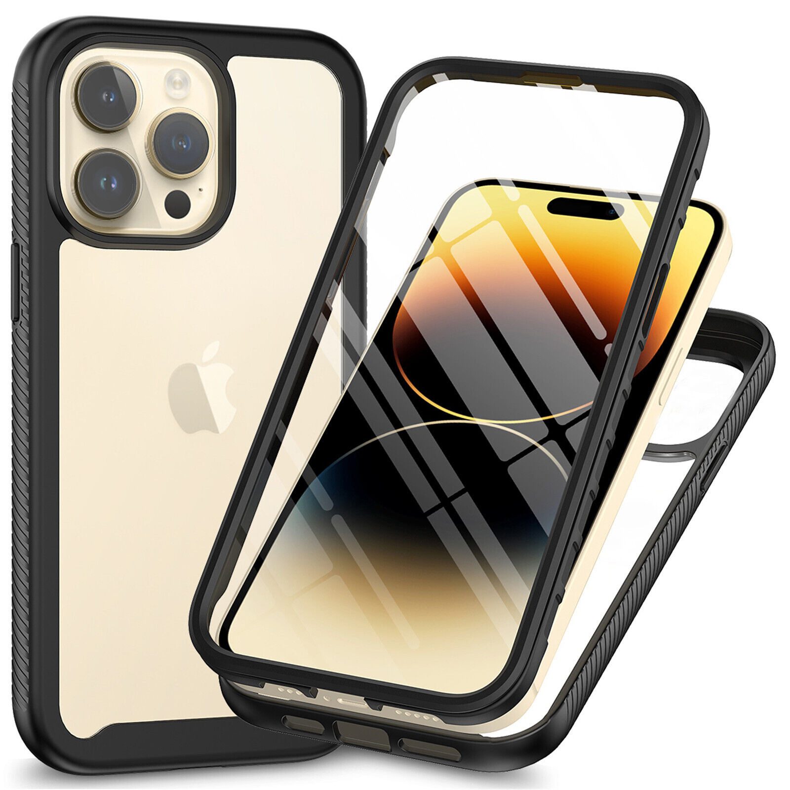 Handyhülle für Apple iPhone TPU Case mit 360° Rundumschutz & Displayschutz